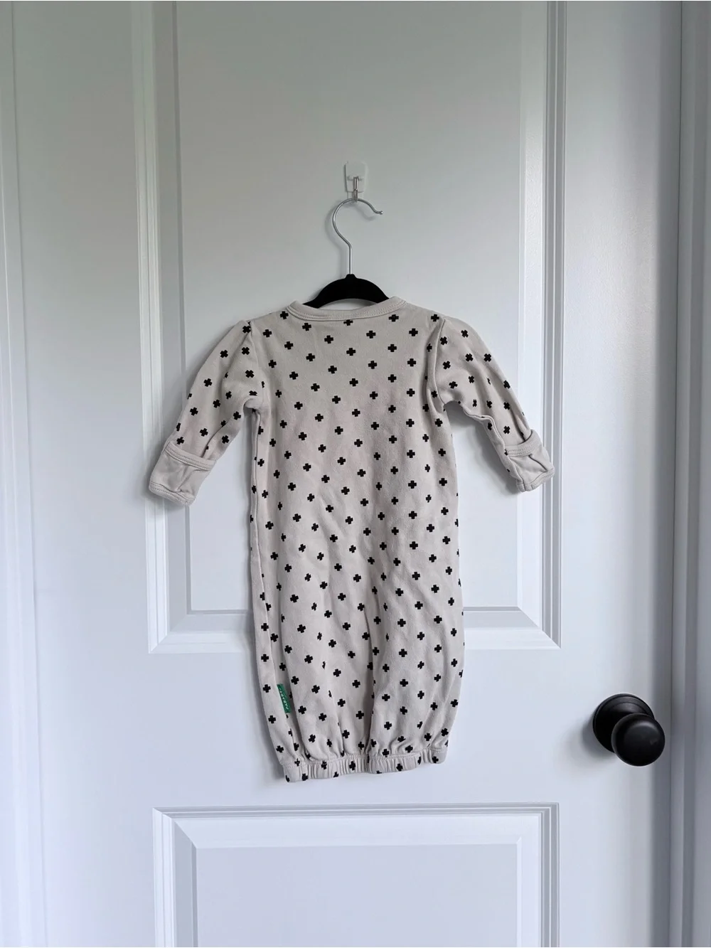 Parade Organics Grey Snap Cotton Gown